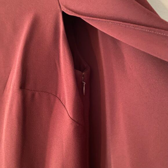 NWT Lauren Ralph Lauren Women's size 8 Purple Cape Georgette Cocktail Dress - Picture 6 of 10